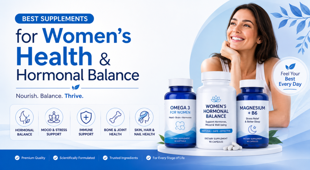 Best Supplements for Women’s Health & Hormonal Balance